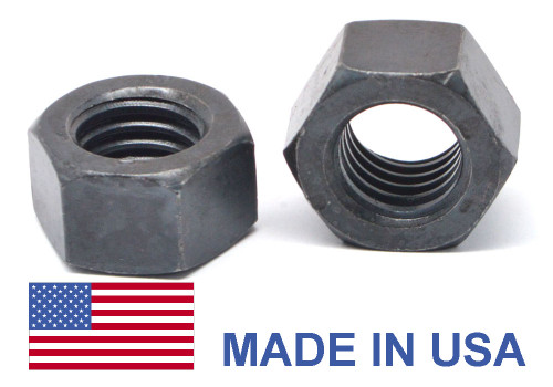 3/8"-24 Fine Thread Grade 8 Finished Hex Nut - USA Medium Carbon Steel Plain Finish