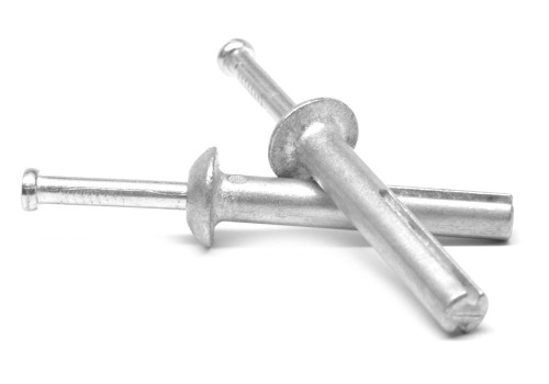 1/4" x 2 1/2" Hammer Drive Anchor Mushroom Head with Zinc Plated Steel Nail Zinc Alloy