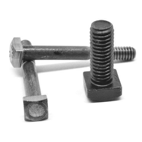 5/16"-18 x 4" (PT) Coarse Thread A307 Grade A Square Head Machine Bolt Low Carbon Steel Plain Finish