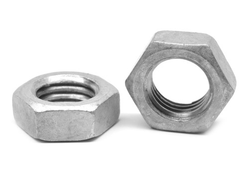 1"-8 Coarse Thread Hex Jam Nut Low Carbon Steel Hot Dip Galvanized