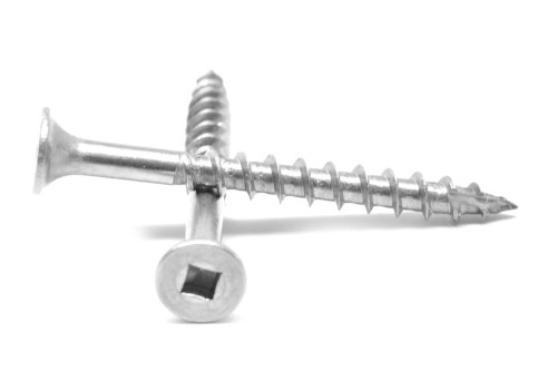 #14-8 x 6" Deck Screw Square Drive Bugle Head #17 Point Stainless Steel 18-8