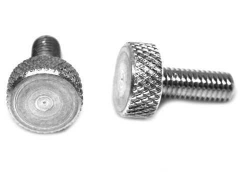 #6-32 x 1/2" (FT) Coarse Thread Knurled Thumb Screw Plain Type No Shoulder Aluminum