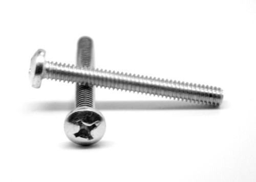 M6 x 1.00 x 30 MM Coarse Thread JIS B1111 Machine Screw Phillips Pan Head Stainless Steel 18-8