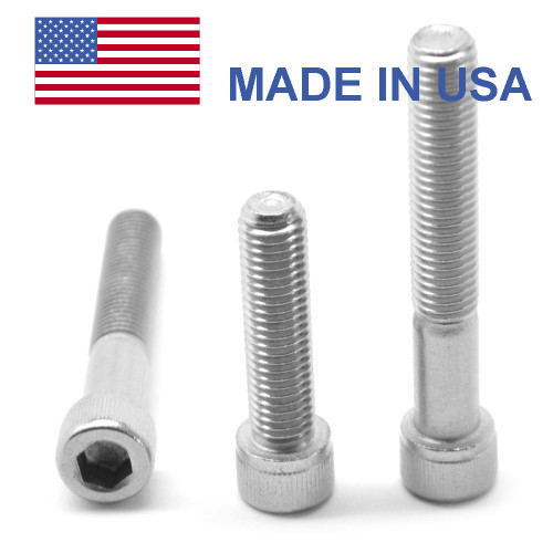 #10-32 x 1 1/4" Fine Thread Socket Head Cap Screw - USA Alloy Steel Zinc Plated