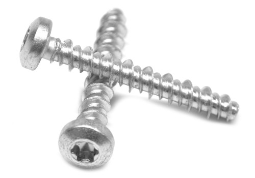 #4-24 x 5/16" (FT) #3HD Sheet Metal Screw Hi-Low 6 Lobe Pan Head Low Carbon Steel Zinc Plated