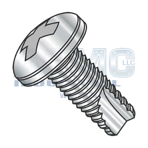 2-56X3/8 Phillips Pan Thread Cutting Screw Type 23 Fully Threaded 18-8 Stainless Steel