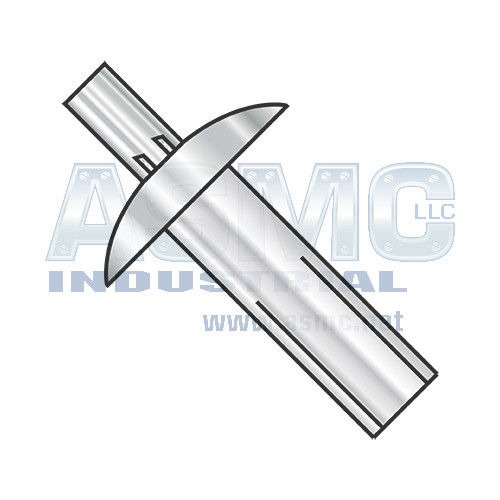 1/8X9/32 Brazier ALuminum Drive Rivet With Stainless Steel Pin