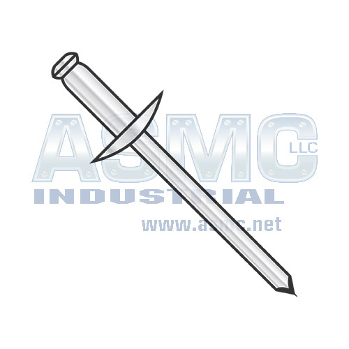 3/16X.06-.25 Large Flange Aluminum Rivet With Aluminum Mandrel