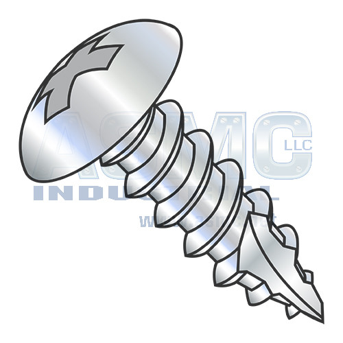 6-18X1/2 Phillips full contour Truss Self Tapping Scrw Type A Type 17 Full thrd Zinc Bake