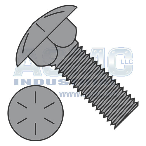 5/16-18X2 Carriage Bolt Grade 8 Fully Threaded Plain