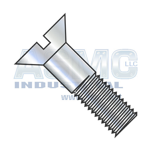 5/8-11X3 Slotted Flat Cap Screw Zinc