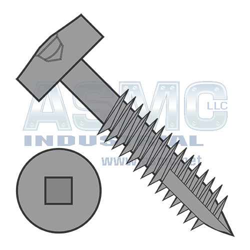 6-20X1 1/2 Square Modified Pan Pocket Hole Face Frame Fine Thrd Type17 Partial Thread Plain