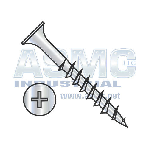 8X2 1/2 Phillips Bugle Head Coarse Thread Sharp Point Deck Screw Dacrotized