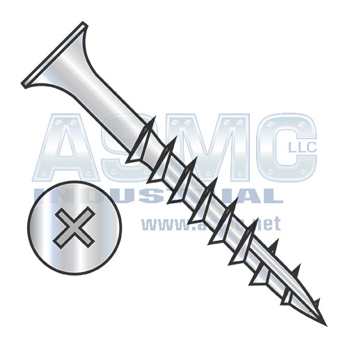 10X4 Phillips Bugle Head Coarse Thread Type 17 Point Deck Screw Dacrotized