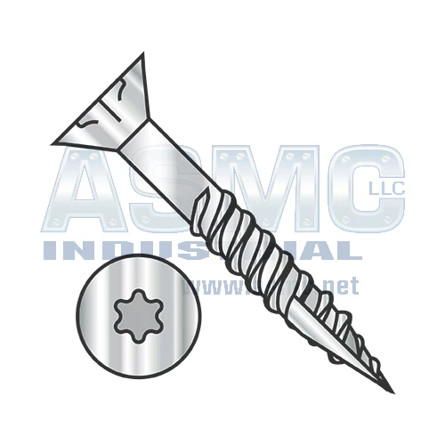 10-8X3 6 Lobe Flat Nib Coarse Thrd Type17 Exterior screw Part Thrd 18 8 Stainless Steel