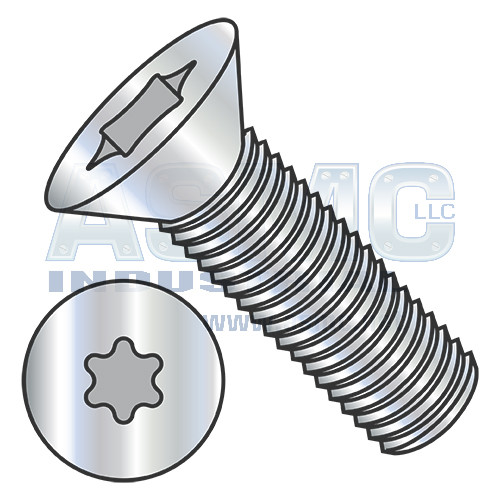 M1.6-0.35X6 ISO14581 Metric 6 Lobe Flat Machine Screw Full Thd Class8.8 Heat Treat Zinc ROHS