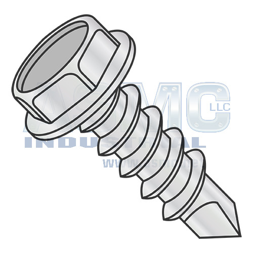 10-16X3/4 Unslot Indent Hexwash Self Drill #1 Point Full Thrd ZincBake 1000hours SaltSpray