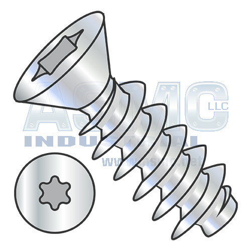 M2-0.89X6 Metric 6 Lobe Flat Head PT Alternative Fully Threaded Zinc & Bake