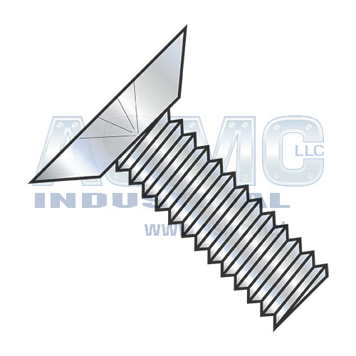 10-24X1 Phillips Flat Undercut Machine Screw Fully Threaded Zinc