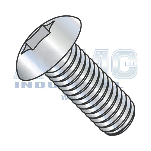 1/4-20X2 6 Lobe Truss Machine Screw Fully Threaded Zinc