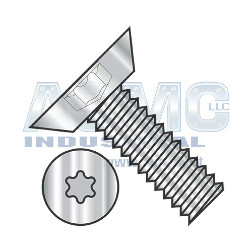 4-40X5/16 6 Lobe Flat Undercut Machine Screw Fully Threaded 18 8 Stainless Steel
