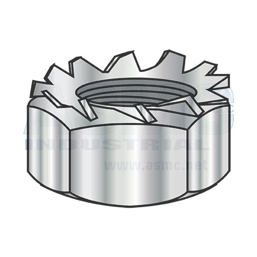 1/4-20 K Lock Nut Steel Nickel finish