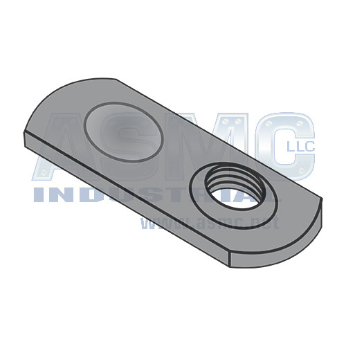 8-32 Weld Nut Thin Target Area Plain Steel