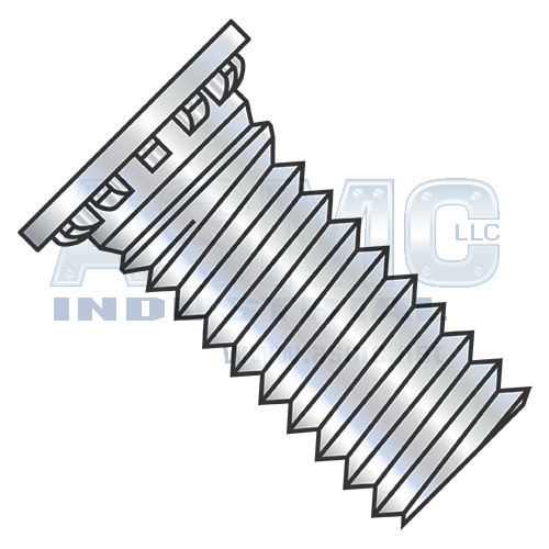 3/8-16X1 3/4 Self Clinching Stud Full Thread Hardened Steel Heat Treat Zinc And Bake
