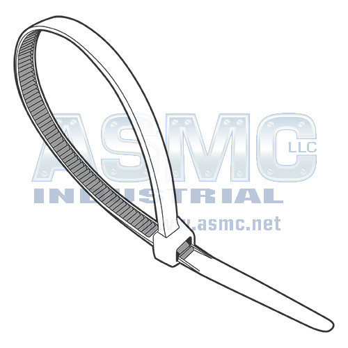 24.5-175LB Cable Tie Natural Nylon 6/6