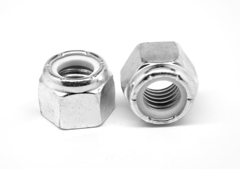10 #6-32 Nylon Insert Hex Lock Nuts Grattan 028002 Standard Grade Zinc Steel 