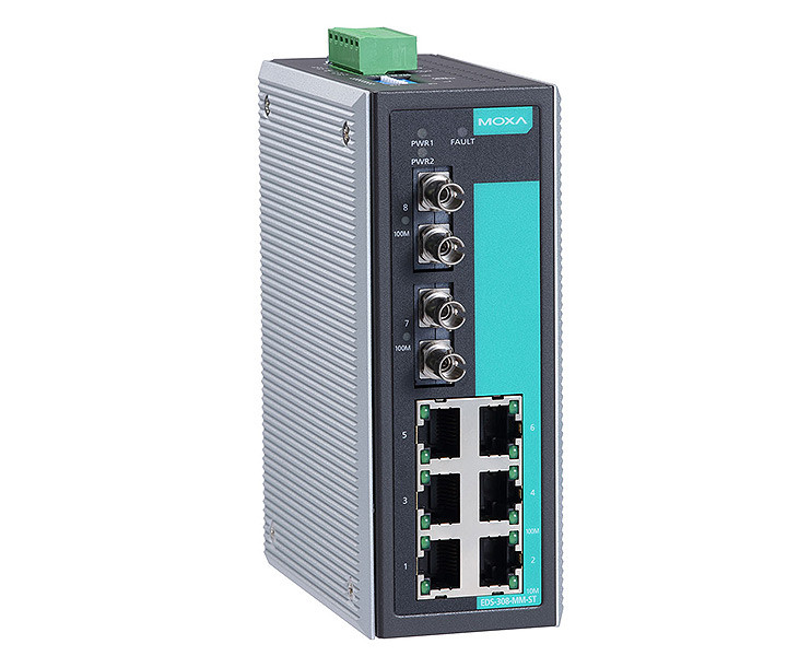 Moxa EDS-308 Series Unmanaged Industrial Ethernet Switches