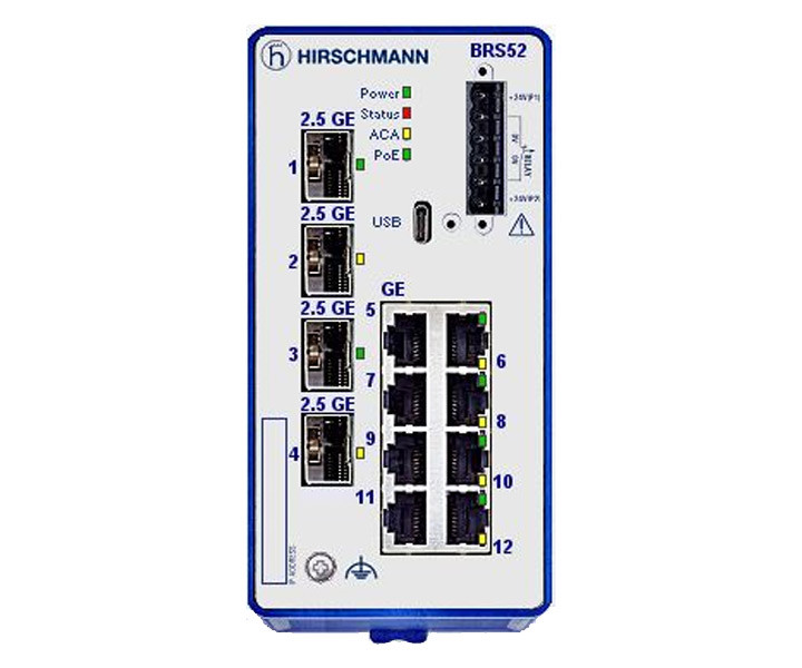 Hirschmann BOBCAT BRS52 Series Gigabit PoE Ethernet Switches