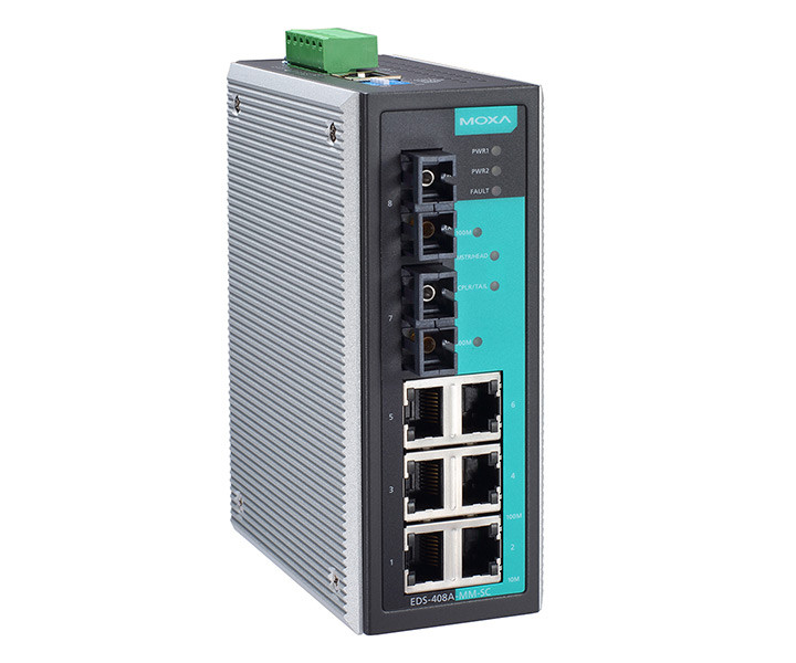 Moxa EDS-408A 3 Fiber Series Managed Industrial Ethernet Switches