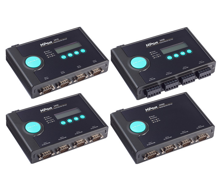 ぽ Moxa NPort 5400 Series RS-232/422/485 Serial Device Servers