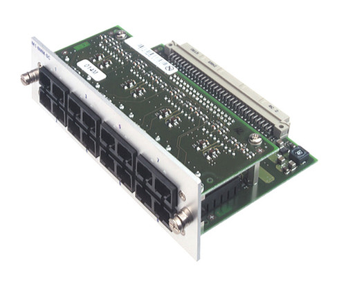 M1-8MM-SC media module with eight port interfaces and a circuit board connector.