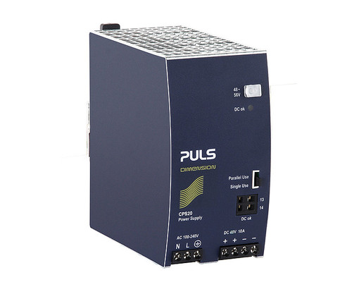 PULS Dimension CPS20 Power Supply unit with AC input and DC output terminals.