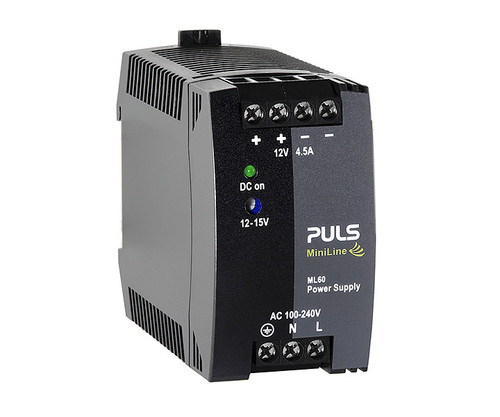 PULS MiniLine ML60 Power Supply with DC output terminals and AC input.