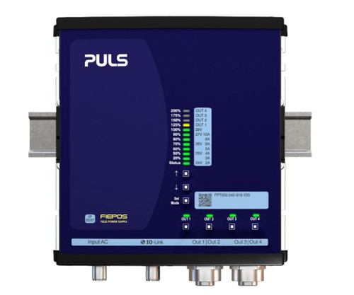 PULS FPT500.245-018-103 Field Power Supply mounted on a DIN rail.