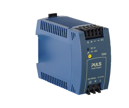 PULS Power Supply unit with 100-240Vac input and 48-56V output.
