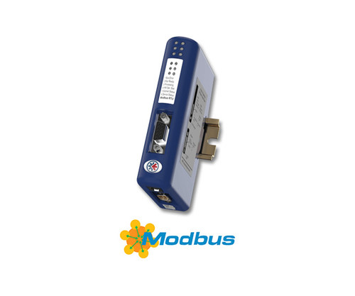 AB7010 Anybus Gateway device with a Modbus logo below it.