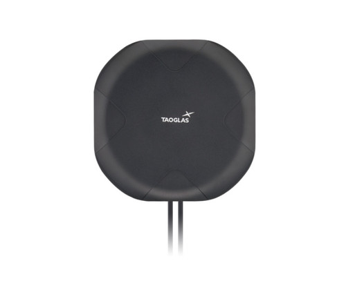 Taoglas 5G/4G cross-polarized MIMO antenna with two connection cables.