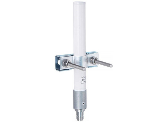 Cisco ANT-4G-OMNI-OUT-N= omnidirectional antenna with mounting hardware.