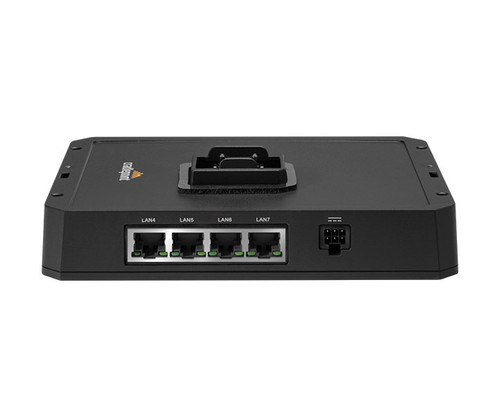 MB-RX30-MC Managed Switch featuring four LAN ports and a power input connector.
