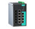 EDS-G509 managed industrial switch with nine Ethernet ports and LED status indicators.