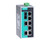 Moxa EDS-208A-M-SC industrial Ethernet switch with eight ports and status LEDs.