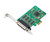 CP-114EL PCI Express board with a MOXA chip and high-density serial port connector.