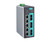 Moxa EDS-408A-3S-SC industrial Ethernet switch with eight ports and status LEDs.