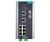 Moxa PT-510 PowerTrans Ethernet switch with ten labeled data ports and status LEDs.