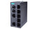 Moxa EDS-2008-EL-M-ST industrial Ethernet switch with optical fiber and copper ports.