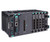 Moxa MDS-G4020-4XGS-T modular network switch with multiple ports and status LED indicators.